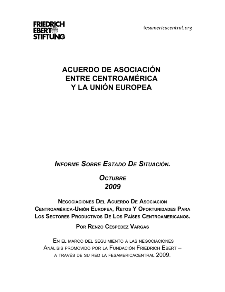 Acuerdo de asociación entre Centroamérica y la Union Europea