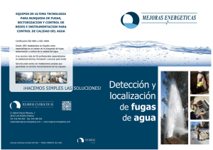 Detección y localización de fugas de agua
