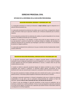 VII. Ejecuci&oacute;n Provisional