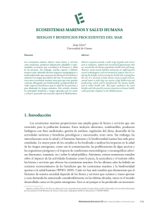 ECOSISTEMAS MARINOS Y SALUD HUMANA 1. Introducción