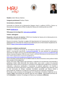 Isidro Moreno - Universidad Complutense de Madrid