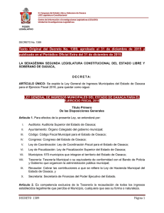 Texto Original del Decreto No. 1389, aprobado el 31 de diciembre