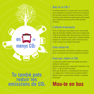 Mou-te en bus menys CO2 = Tu també pots reduir les emissions de
