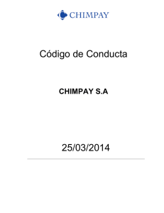 Código de Conducta 25/03/2014