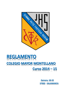 Reglamento Curso 2015 - Colegio Mayor Montellano.