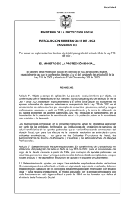 resolución 3815 de 2003 - Ministerio de Salud y Protección Social