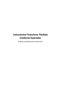 Instrumentos Financieros: Pérdidas Crediticias Esperadas.