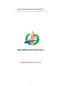 Kayak - Polo - Federación Española de Piragüismo