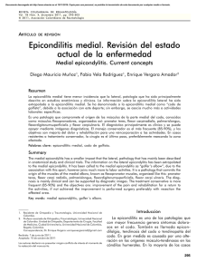Epicondilitis medial. Revisión del estado actual de la