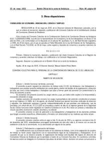 3. Otras disposiciones - Comisiones Obreras de Andalucía