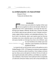 La unidad popular y la masculinidad