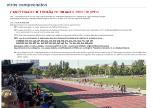 Infantil por equipos - Real Federación Española de Atletismo