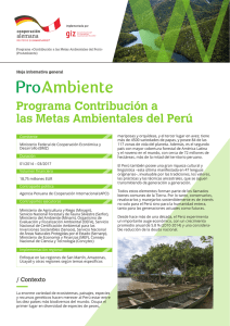 Programa Contribución a las Metas Ambientales del Perú
