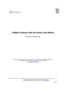 CARGO: Profesor Jefe de Primer Ciclo Básico