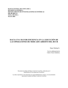 hacia una mayor eficiencia en la ejecución de las operaciones de