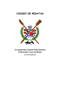codigo de regatas - Federación Guipuzcoana de Remo