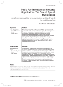 Public Administrations as Gendered Organizations. The Case of