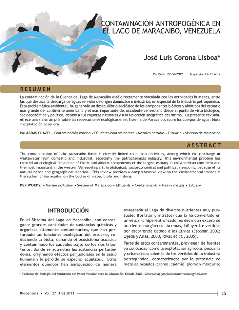CONTAMINACI N ANTROPOG NICA EN EL LAGO DE