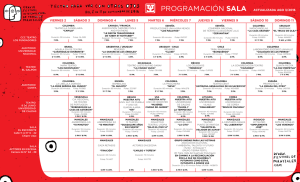 Programacion SALA - Festival internacional de teatro de manizales
