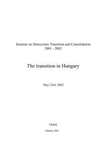 The transition in Hungary