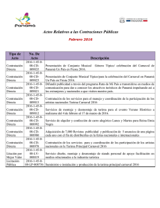 Actos Relativos a las Contraciones Públicas
