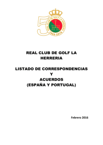 REAL CLUB DE GOLF LA HERRERIA LISTADO DE