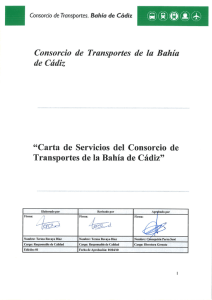 Carta de Servicios del Consorcio de Transportes Bahía de Cádiz