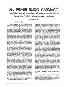 del primer ruido cardiaco