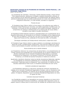 Declaracin conjunta de los Presidentes de Colombia, Andrs