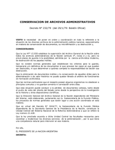 CONSERVACION DE ARCHIVOS ADMINISTRATIVOS