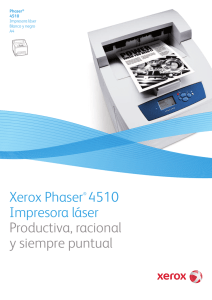 Xerox Phaser® 4510 Impresora láser Productiva, racional y siempre