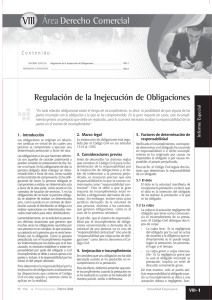 Regulación de la Inejecución de Obligaciones