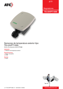 Sensores de temperatura exterior típo TG