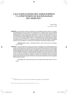 pdf Las calificaciones del saber jurídico y la pretensión de