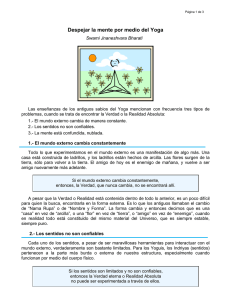 Despejar la mente por medio del Yoga