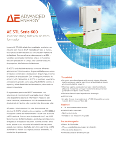 AE 3TL Serie 600 - Advanced Energy