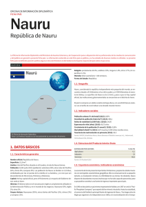 Ficha país de Nauru - Ministerio de Asuntos Exteriores y de