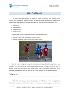 BALONMANO Historia - Deportes