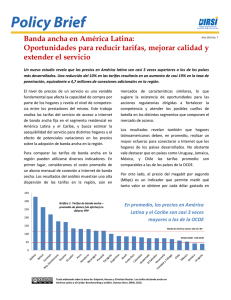 Banda ancha en América Latina: Oportunidades para reducir