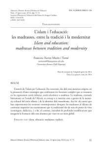 L`islam i l`educació: les madrasses, entre la tradició i la modernitat