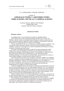 amigdalectomía y adenoidectomía indicaciones, técnicas y
