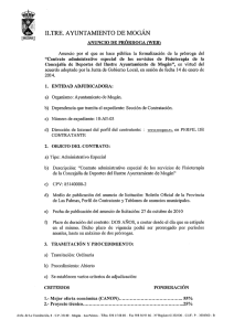 Anuncio Prórroga - Ayuntamiento de Mogán