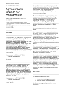Agranulocitosis inducida por medicamentos