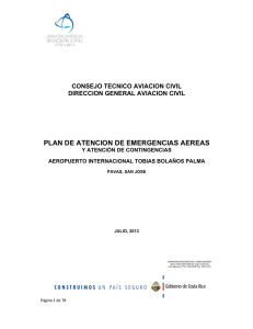 plan de atencion de emergencias aereas