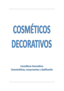 Cosméticos Decorativos en Estética.