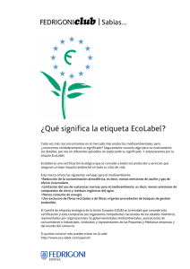¿Qué significa la etiqueta EcoLabel?