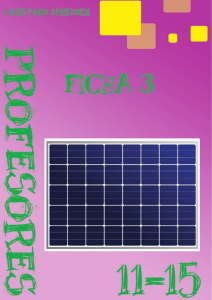 Ficha 3 El panel solar: sus usos y beneficios