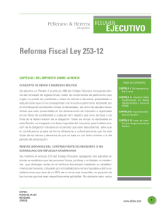 EJECUTIVO Reforma Fiscal Ley 253-12