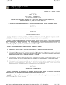 Ley Nº 17.514 VIOLENCIA DOMÉSTICA Page 1 of 6 Ley 17.514 10