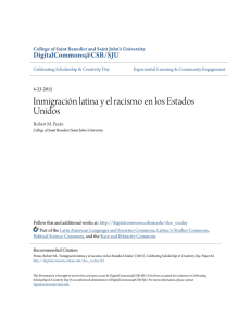 Inmigración latina y el racismo en los Estados Unidos